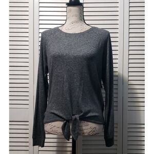 Live Love Dream Seriously Soft Sleep Wear Top Women's Small Gray Long‎ Sleeve
